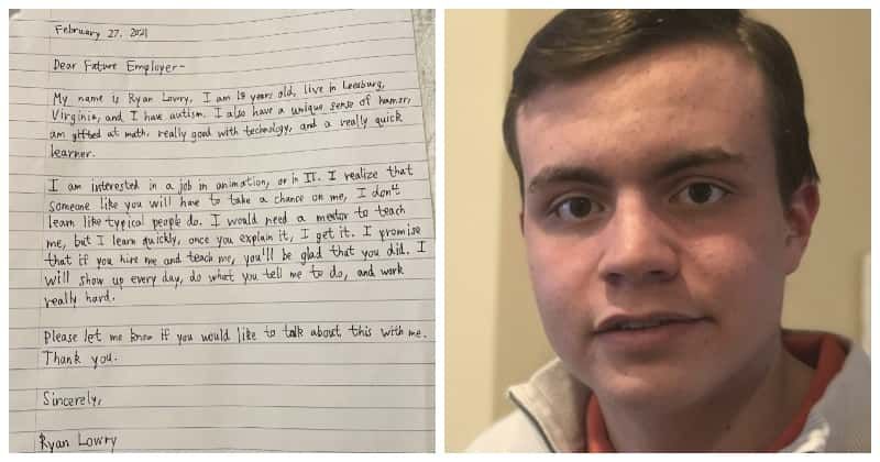 Man With Autism Writes a Heartfelt Handwritten Letter in Quest of Finding a Job | "I Don't Learn Like Typical People Do"